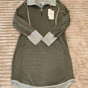 Tommy Bahama Gray/green Zip-Up Reversible dress